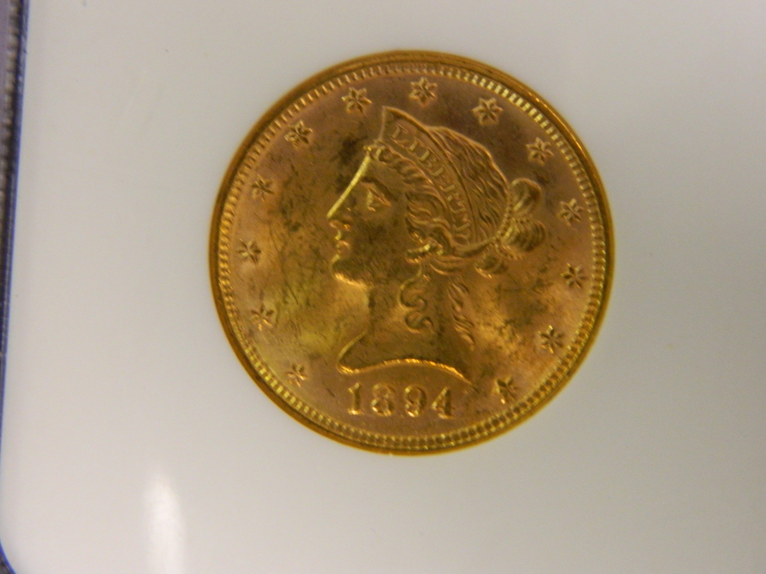 1894 $10 Gold Liberty, NGC-MS62! (004) - Image 3