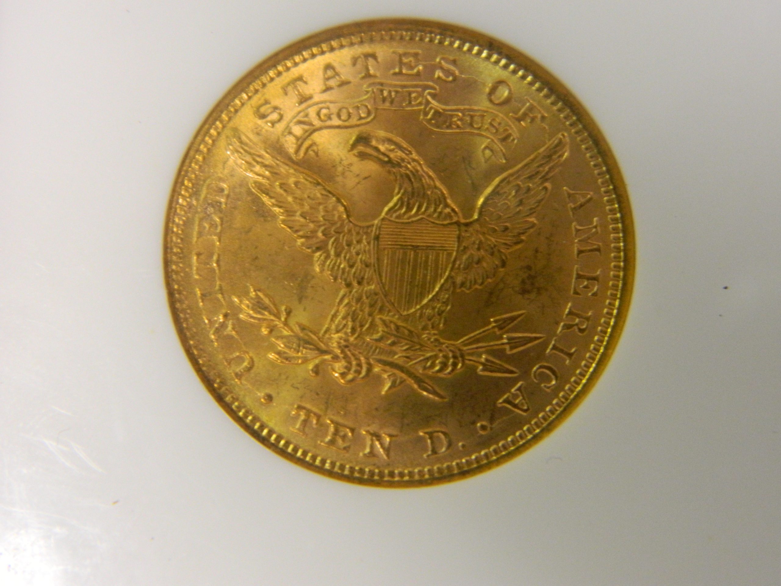 1894 $10 Gold Liberty, NGC-MS62! (004) - Image 2
